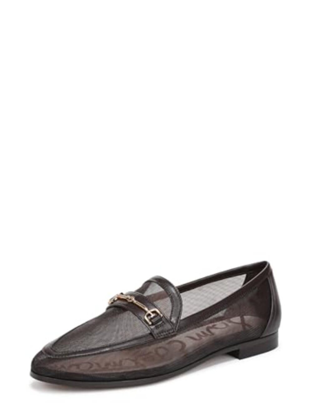 Mesh Loafers Slip-On Horsebit Pointed Toe Flat